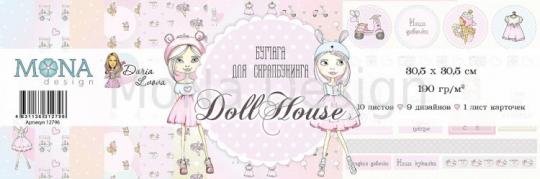 MD12796 Набор бумаги Dollhouse 10 листов + ПОДАРОК   