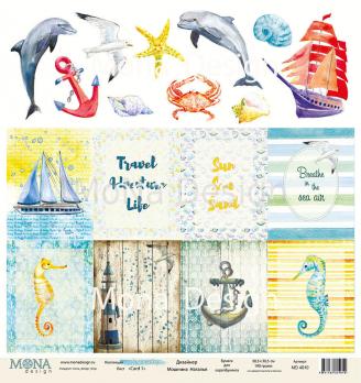 MD4010   Бумага 30,5*30,5см Sea Party Лист Cards1