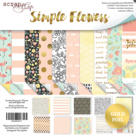 SM2600011 Н-р двуст. бумаги 30х30см от Scrapmir Simple Flowers 10шт