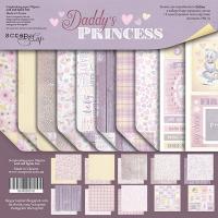 SM4000016 Н-р однос. бумаги 20х20см Scrapmir Daddy's Princess 10шт