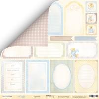 SM2300009 Лист бумаги 30*30 см Scrapmir Карточки Little Bear