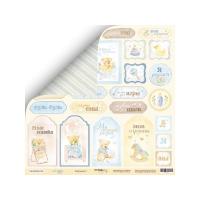 SM2400010 Лист бумаги 30*30 см Scrapmir Карточки 2 Little Bunny