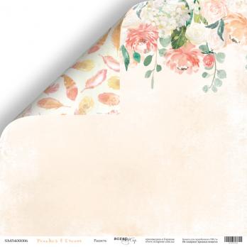 SM5400006 Лист бумаги 30*30 см Scrapmir Радость Peaches & Cream