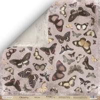 SM3300003 Лист бумаги 30*30 см Scrapmir Бабочки Charming (Очарование