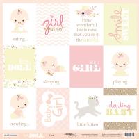 SM3500006 Лист бумаги 30*30 см Cards Doll Baby