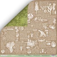 SM3700004 Лист бумаги 30*30 см Scrapmir Энциклопедия Cozy Forest