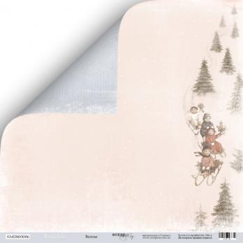 SM2800006 Лист бумаги 30*30 см Scrapmir Веселье Shabby Winter