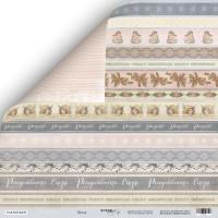 SM2800005 Лист бумаги 30*30 см Scrapmir Декор Shabby Winter