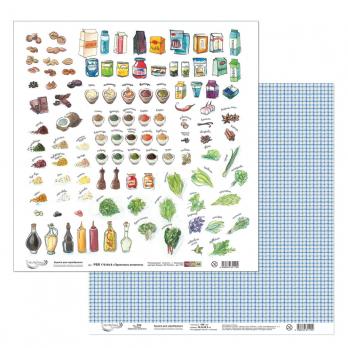 PSR 170104-8 Лист бумаги 30*30 см Приятного аппетита