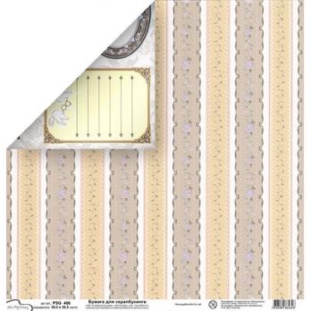 PSG 406 Лист бумаги 30*30 см Свадебная с глиттером