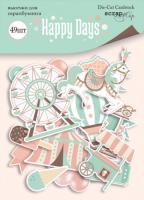 Набор высечек для скрапбукинга 49шт от Scrapmir Happy Days SM4200014