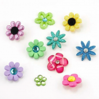 Набор пуговиц JESSE JAMES арт. 402 ASSORTED ITEMS FLOWER POWER