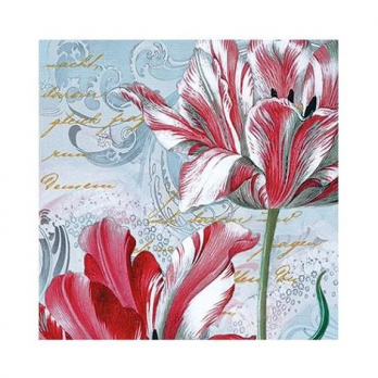 Салфетка бумажная для декупажа 33*33 см (3 слоя) Majestic Tulips   SDLX083900